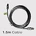 ZEBRONICS OC150 Optical Cable Supporting Dolby Digital Plus with 8 Channel (7.1) Audio support, 1.5 meter, Transmission, for Smart TV, AV Receivers and More, Black