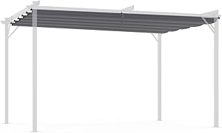 IDMarket - Ersatzdach einziehbar, anthrazitgrau für Pergola, einziehbares Dach, 3 x 4 m