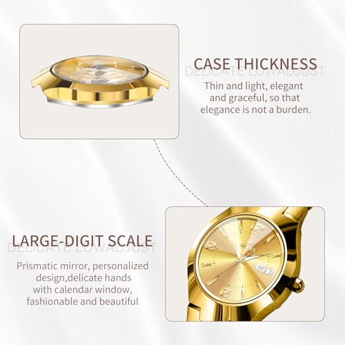 Image of OLEVS Watch Women Luxury Stainless Steel Small Wrist Dress Waterproof Analog
