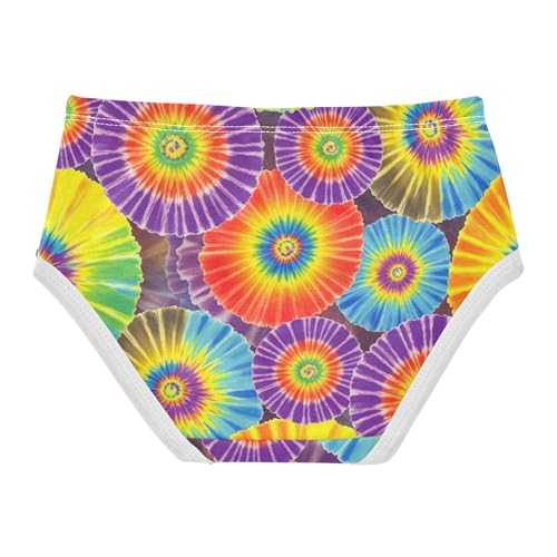 Girls Underwear Toddler 2t Cotton Panties Little Girl Personalized Kids Briefs Undies Vibrant Aperture Purple Gold2