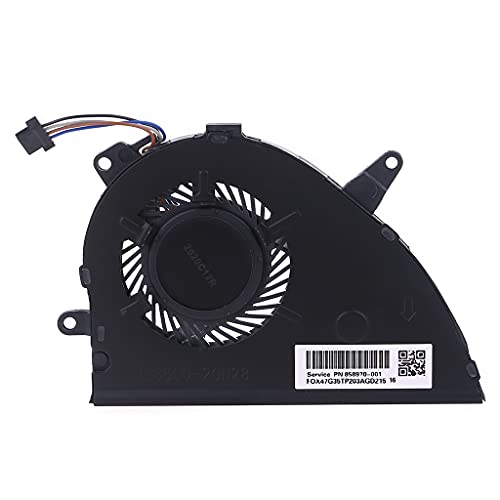 Ventilador de CPU para HP 15-BS y cubierta de radiador de metal