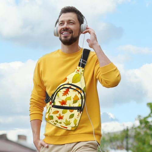 Sac banane avec fermeture éclair compact 30x18cm motif végétal durable
