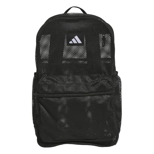 Image of adidas Hermosa Mesh See-Through Backpack - Festival Concert Stadium Beach Bag, 29L