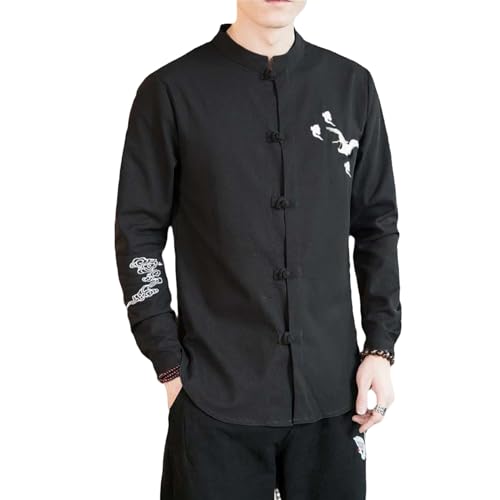Chemise lin style chinois homme idéale pour rester frais avec un look original