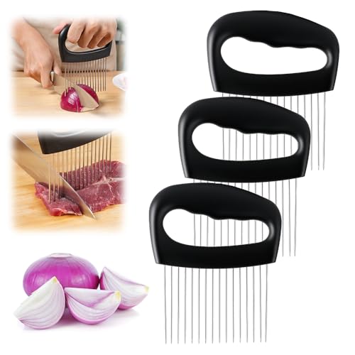 Stainless Steel Onion Slice Holder,Upgraded Onion Holder for Slicing,Lemon Slicer