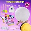 Paint Your Own Moon Lamp Kit, Cool Gifts DIY 3D Moon Night Light, Arts and Crafts for Kids Ages 8-12, Space Art Supplies Craft Kits, Girls Boys Birthday Easter Gifts for Kids Ages 3 4 5 6 7 8-12+ #1