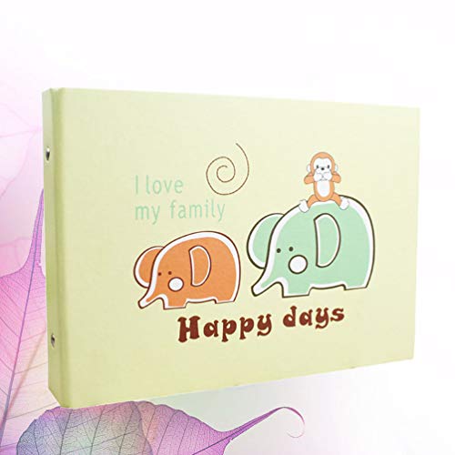 VOSAREA Álbum Book DIY desenho de elefante, álbum de fotos para crianças, artesanato, fazer chá de b