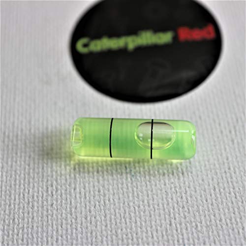 Ersatz Wasserwaage, Glaslibelle, Wasserwaage mit Blase, Röhrenlibellen, Zylinderlibelle, selbstjustierende Empfindlichkeit, grün, 25 x 8mm