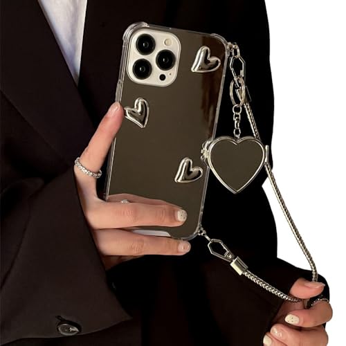 Housse antichoc pour iPhone 12 Pro étui cœur luxe