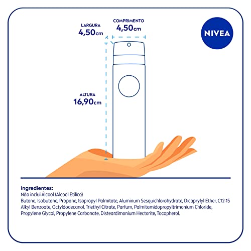 NIVEA Antitranspirante Aerossol Black & White Máxima Proteção Masculino - Proteção superior a 48 hor