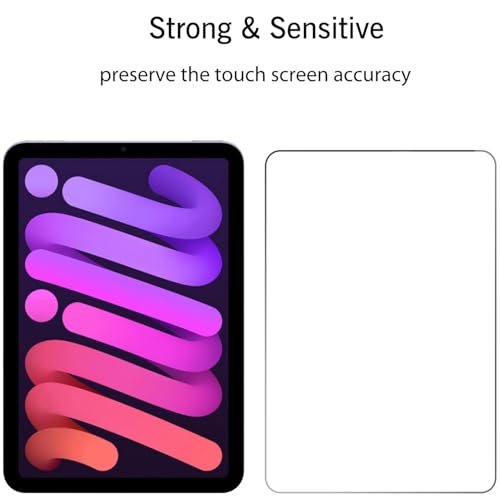 Image of Ailun Screen Protector for iPad Mini 7 A17 Pro 7th Gen 2024 & Mini 6th Gen 2021 Release, 8.3 Inch,Tempered Glass 2.5D Edge,iPad Mini 7 & 6,Case Friendly,2 Pack