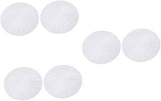 Zerodeko 6 Pcs Steaming Pad Ninja Air Fryer Accessories Tin Noodle Air Fryer Oven Toaster Liner Kits Pot Drip Pans for Electric Stove Reusable Microwave Mat Oven Mat White