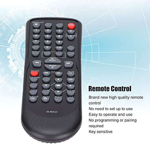 DVD Remote Control, Multi-functional Replacement Television Remote Controller Large Buttons RC for Toshiba SDV296 SDV296KU SDV296 SDV296KU DVD Player - Image 4