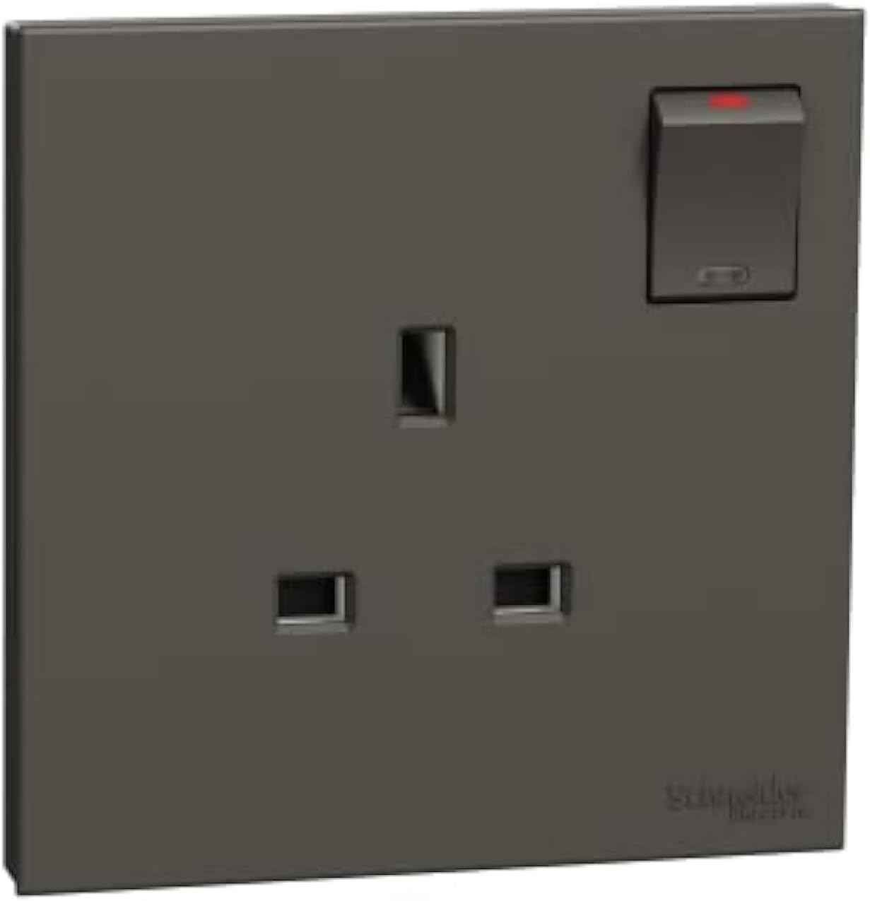 Schneider Electric AvatarOn C, 1 Gang, Socket, 13A 250V, Dark Grey, E8715_DG