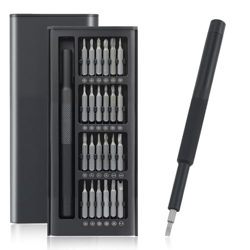 HNCY Set Cacciaviti Precisione 25 IN 1, Kit Cacciaviti Precisione con Torx, Pentalobe, Phillips, Hex etc, Set Cacciavite di Precisione per Occhiali, Orologio, Laptop, PC, Phone, Tablet
