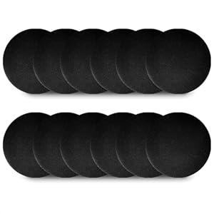 Charcoal Filters for Compost Bucket for Kitchen – 12Pcs Replacement Activated Charcoal Filter Kitchen Compost Bin 6.7 Inch – Garbage Pail Odor Control Activated Carbon Adsorption Refill Set