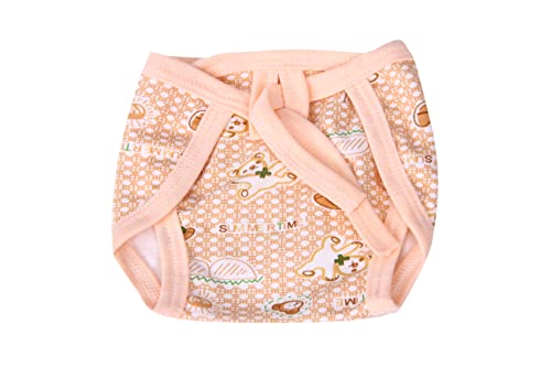 Image of Mom's Darling Cotton Nappies for new born baby 0-6 months (Pack of 6) | Cotton baby langot | Soft, washable & reusable cloth diaper for new born baby| New born baby products /essentials | Multicolor