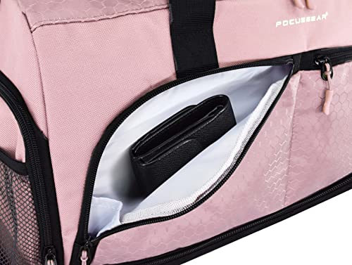 Ultimate Gym Bag 2.0: The Durable Crowdsource Designed Duffel Bag With 10 Optimal Compartments Including Water Resistant Pouch (Pink, Medium (20")) #TOP4
