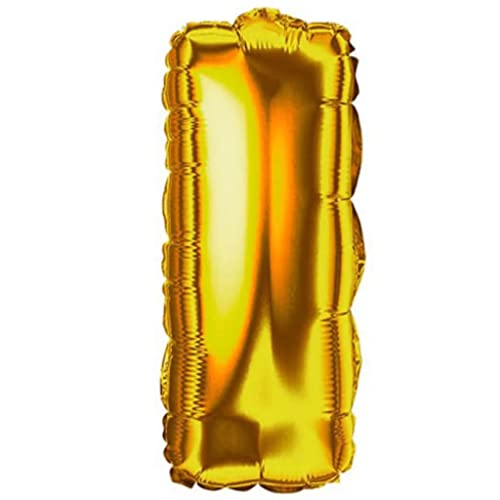 Balão Letra Metalizado Dourada Grande 40cm (I)