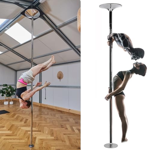 Barre de pole dance statique rotative pour les plafonds hauts