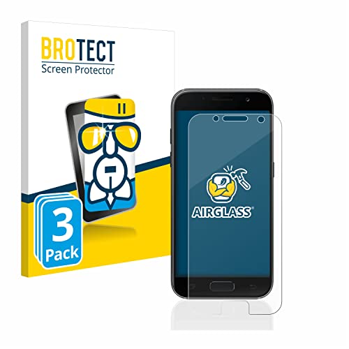BROTECT 3 Stück Schutzglas für Samsung Galaxy A3 2017 Schutzfolie Panzer Folie Glas[Extrem Kratzfest 9H, Anti-Fingerprint, Ultra-Transparent]