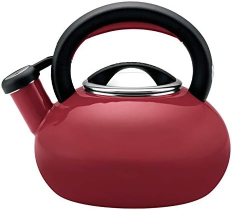 Pemberly Row Tea Kettle in Rhubarb Red
