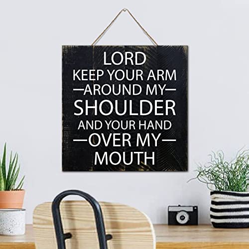Lord Keep Your Arm tableau bois citation réconfort - 5