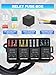 JURPLIX 12V Fuse Relay Box, Pre-Wired Fuse Box with 4 Relays and 12 Way ATC/ATO Fuses, Waterproof & Sealed 12 Volt Relay Fuse Box Block, for Car Trucks Marine Boat