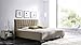sette notti Polsterbett 160x200 cm Muddy, Bett mit XXL Kopfteil, Boxspringbett-Optik, Kunstleder Bett Liegefläche 160 x 200 cm, ISA Art Nr. 297-10-40000