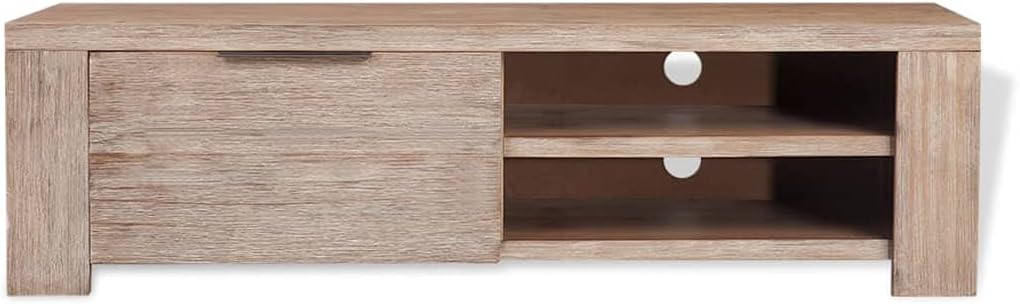TV Cabinet,Sideboard,Media Cabinet,Storage Cabinet,Entertainment Cabinet,Wooden TV Cabinet,Living Room Furniture,for Living Room,Bedroom,Lounge,Activity Room,Solid Brushed Acacia Wood 55"x15"x15.7"