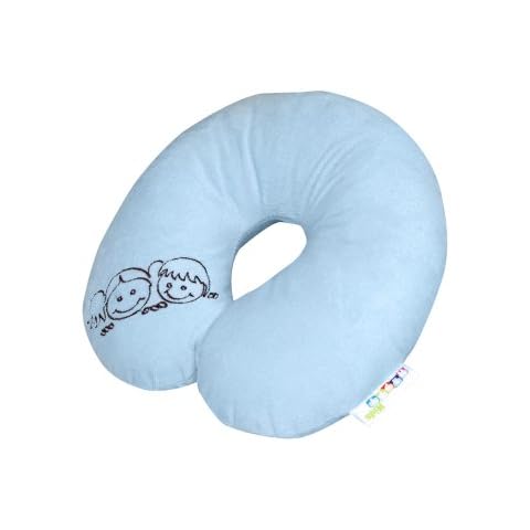 HAPPY KIDS 28600 Nackenkissen Reisekissen, für Kinder, hellblau Cover