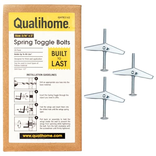 Qualihome Spring Toggle Bolt Anchors
