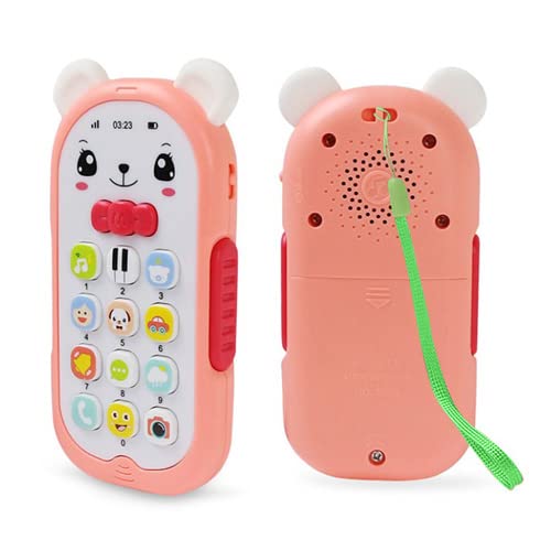 知育玩具 電話 ピンク おもちゃ 音楽 子供 幼児 早期教育 赤ちゃん 携帯電話 ギフト プレゼント スマホ キッズ ベビー