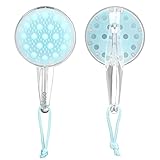 Conair Scalp Massager and Detangling Brush, Ideal for Use on Wet Hair, Clear Light Blue, 1 Count