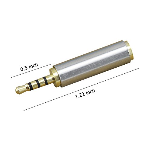 Rancco® 5 Pz Adattatore Converter 2.5mm Maschio a