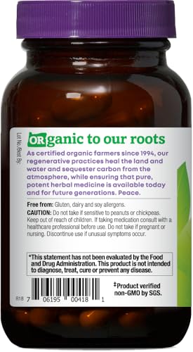 Oregon's Wild Harvest, Certified Organic Astragalus Capsules for Immunity Support, 1125 MGS, 90 Count - Image 4