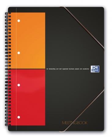 Quaderno meetingbook rel. integrale A4 + 160P./80 fogli 80 g/m², a quadretti 5 x 5, con chem. integrata – Confezione da 5