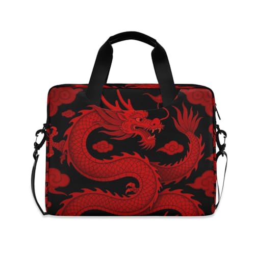 Maletín para portátil 15.6" con diseño dragón rojo miniatura 1