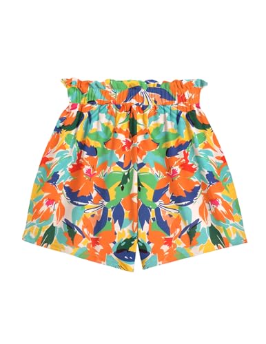 Arshiner Girl's 2 Piece Outfits Summer Tie Knot Tank Top and Paperbag Waist Pocketed Short Sets