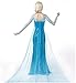 Snow Queen Princess Dress Women adult Fancy Party Dress Up Halloween Cosplay Costume (elsa1,L)