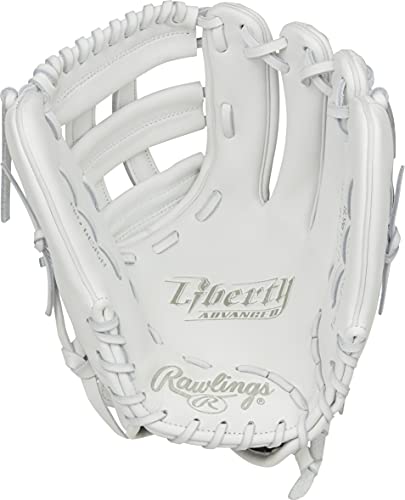 Rawlings Womens Infield Rawlings Liberty Advanced Fastpitch Softball Glove 12 25 Inch Pro H Web Right Hand Throw, 12.25 - Pro H Web White, One Size Us #TOP2