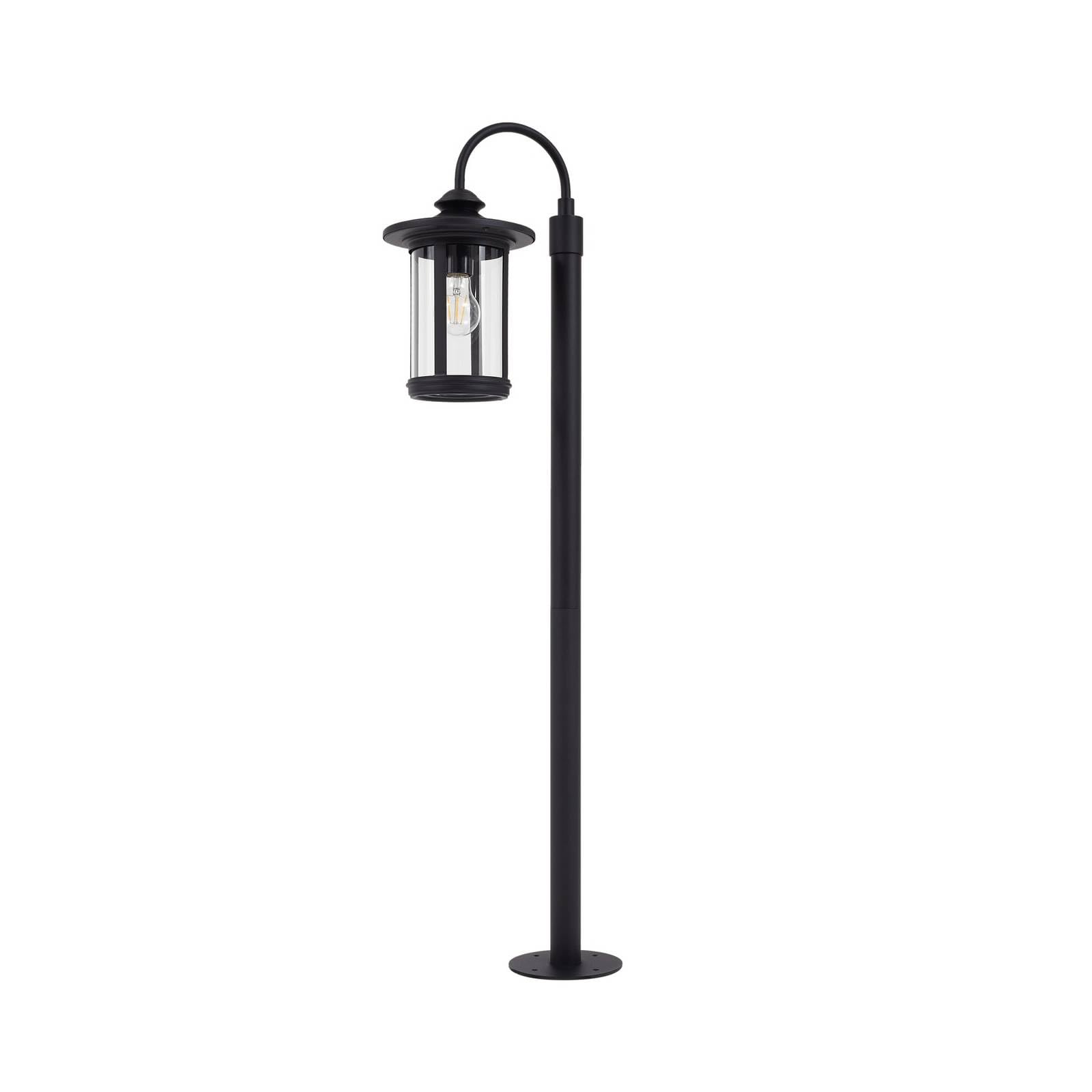 Lindby Lampa zewnętrzna (latarnia) Zayn (nowoczesna) w kolorze czarnym z aluminium (1 żarówka, E27) – lampa ścieżkowa, lampa ścieżkowa, lampa cokołowa