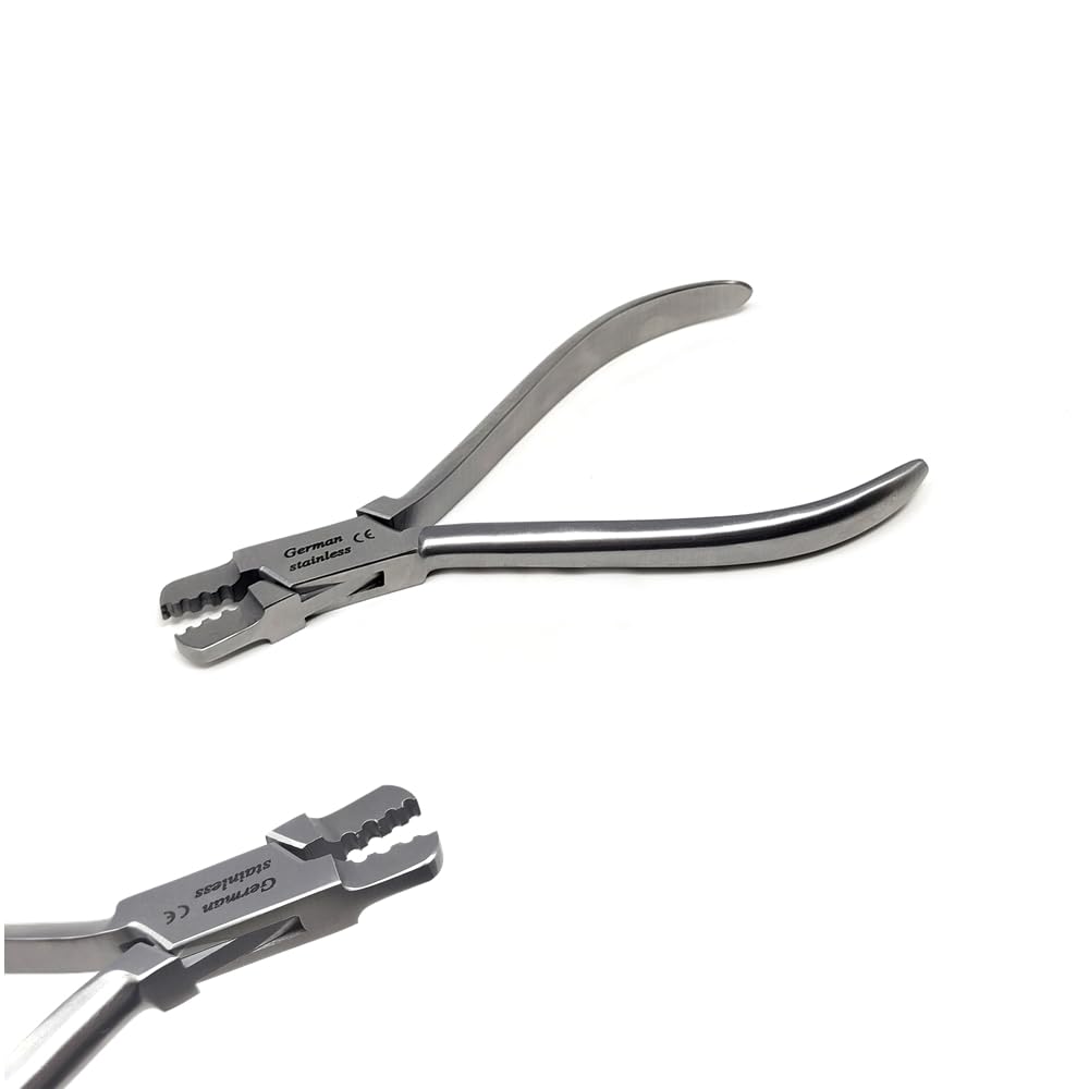 Dental Lingual Arch Forming Plier Stainless Steel Orthodontic Braces Double and Triple Back Bends Archwire Bending Tweed