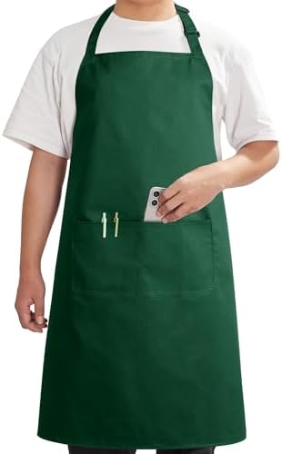 Syntus Chef Apron for Men Women Kitchen Cooking Apron with Pocket...