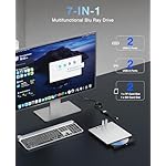 External Blu ray Drive for Laptop Blu Ray Burner External Blueray/dvd Drive for PC USB 3.0 Type-C Support 100G BD Disc Drives Portable Bluray DVD Player CD Reader Compatible with Windows Linux Mac OS - Image 2