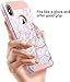 ULAK iPhone Xs Case, iPhone X Case, Slim Fit Hybrid Hard PC Shell Flexible Shock Absorbing TPU Skin Protective Grip Cover for Apple iPhone X/Xs 5.8 Inch, Cracked Marble