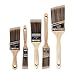 Pro Grade Paint Brushes, 5-Piece Paint Brush Set: Flat & Angle Brushes for Latex and Oil Paints, Stains, Interior & Exterior Home Improvement