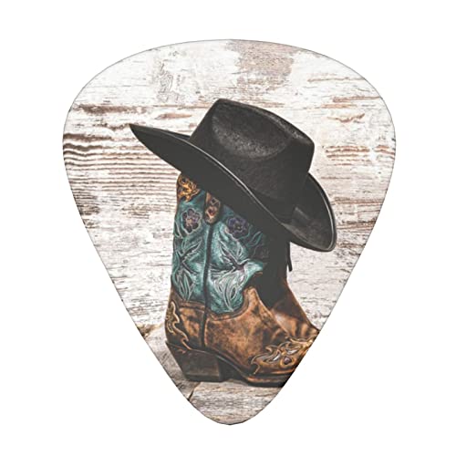 Ensemble de 12 médiators de guitare avec chapeau de cow-boy et bottes pour guitare acoustique, guitare électrique… - Les Beatles, Paul McCartney, John Lennon, RIngo Starr, George Harrison Ensemble de 12 médiators de guitare avec chapeau de cow-boy et bottes pour guitare acoustique, guitare électrique…