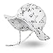 Ami&Li tots Niña Sombrero de Sol ala Ancha Ajustable Sombrero Protección Solar UPF 50 para Bebés, Niñas Niños Infantil Pequeñito Unisexo - M: Vintage Floral