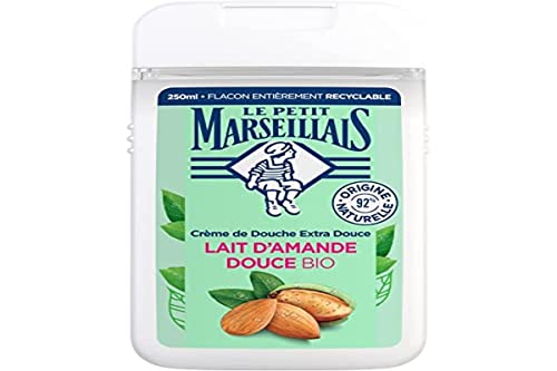 Le Petit Marseillais Crema de ducha extra suave con leche de almendras orgánica, 250 ml